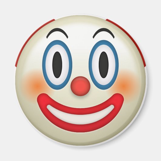 Crazy Clown Emoji Magneet (Voorkant)