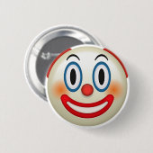 Crazy Clown Emoji Ronde Button 5,7 Cm (Voorkant /achterkant)
