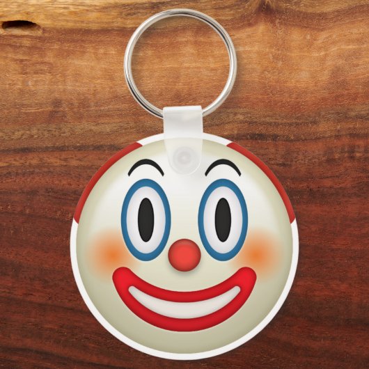 Crazy Clown Emoji Sleutelhanger (Voorkant)