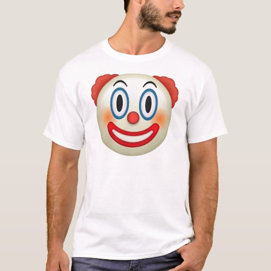 Crazy Clown Emoji T-shirt (Voorkant)