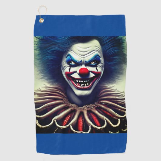 Crazy Clown Golf Golfhanddoek (Voorkant)