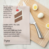 Crazy Cocoa Cake Recipe Kitchen Towel Theedoek (Quarter Fold)