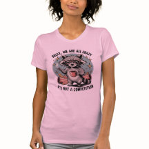 Crazy Coffee Raccoon T-shirt