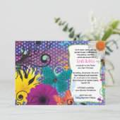 CRAZY COLLAGE Bat Mitzvah Uitnodiging (Staand voorkant)