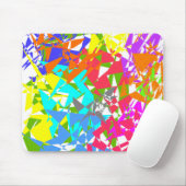 Crazy Color Polygon Texture Mousepad Muismat (Met muis)
