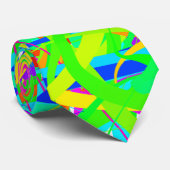 Crazy Colored Lines Stropdas (Opgerold)