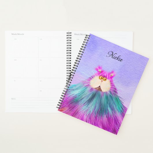 Crazy Colorful Cat Planner (Display)