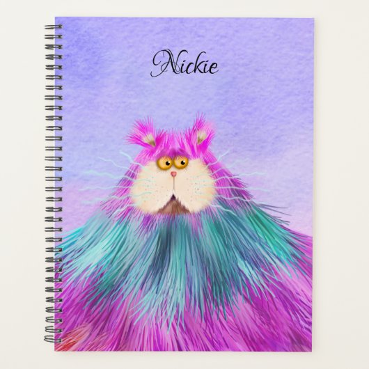 Crazy Colorful Cat Planner (Voorkant)