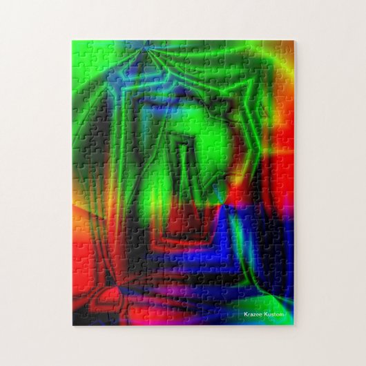 Crazy Colorful Legpuzzel (Verticaal)