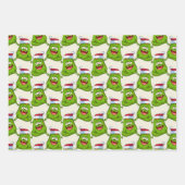 Crazy Colorful Monster-kerstpatroon Inpakpapier Vel (Voorkant)