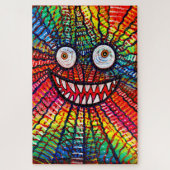 Crazy Colorful Monster Smile Legpuzzel (Verticaal)