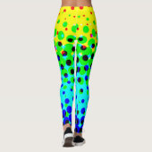 Crazy Colorful Polka Dots Leggings (Achterkant)