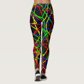 Crazy Colorful Squiggles Leggings (Achterkant)