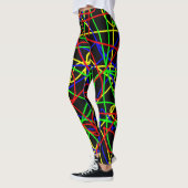 Crazy Colorful Squiggles Leggings (Links)