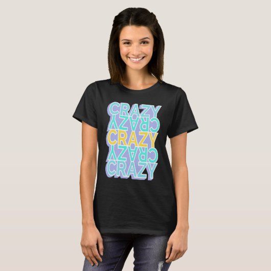 Crazy Colorful Words T-shirt (Voorkant volledig)