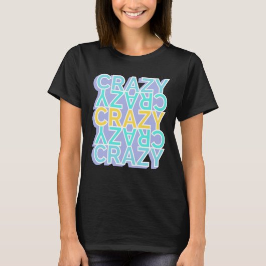 Crazy Colorful Words T-shirt (Voorkant)
