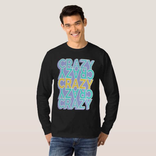 Crazy Colorful Words T-shirt (Voorkant volledig)
