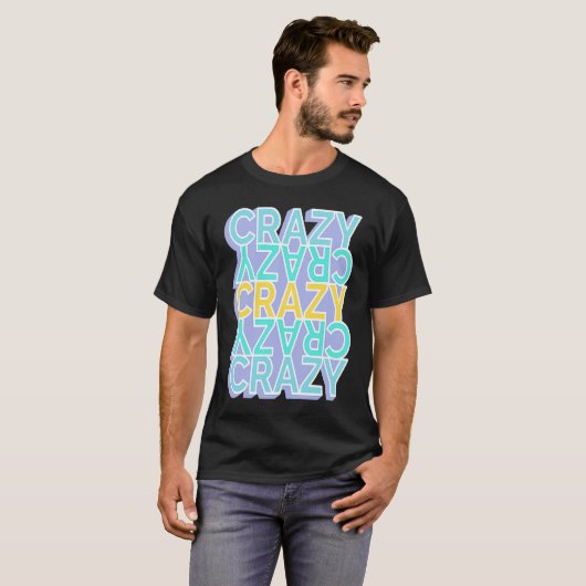 Crazy Colorful Words T-shirt (Voorkant volledig)