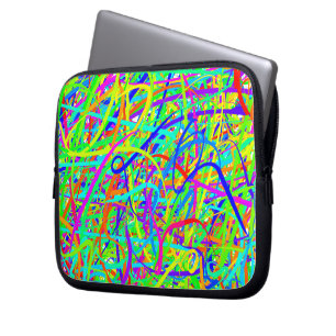 Crazy Colted Lines Laptop Bag Sleeve