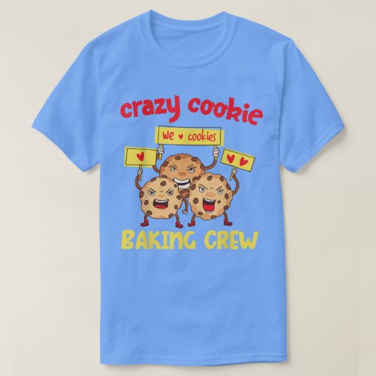 Crazy Cookie Baking Crew Design T-shirt (Design voorkant)