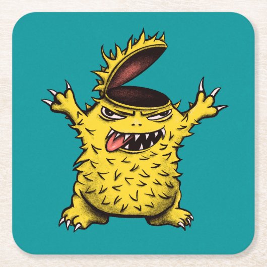 Crazy Cool Evil Character Kartonnen Onderzetters (Voorkant)