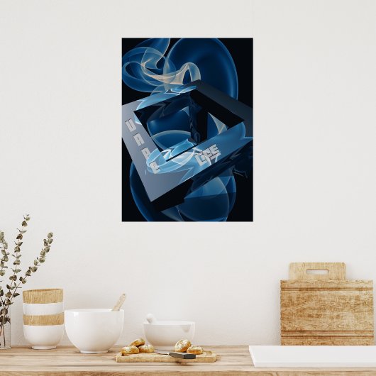 Crazy Cool Vape Cloud Abstracte Posters (Keuken)