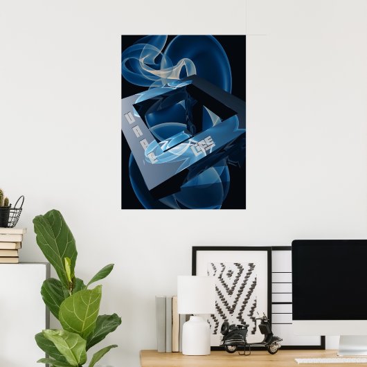 Crazy Cool Vape Cloud Abstracte Posters (Thuiskantoor)