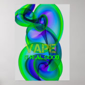Crazy Cool Vape Cloud Abstracte Posters (Voorkant)
