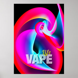 Crazy Cool Vape Cloud Abstracte Posters
