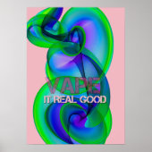 Crazy Cool Vape Cloud Abstracte Posters (Voorkant)