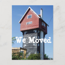 Crazy Cottage We verhuisd verandering van adres Ka Aankondigingskaart