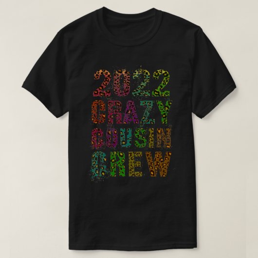 CRAZY COUSIN CREW 2022 Leopard Print Funny Mawmaw T-shirt (Design voorkant)