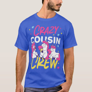 Crazy Cousin Crew Drie Unicorns voor meisjes T-shirt