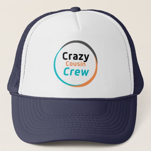 Crazy Cousin Crew Family Reunion Funny Gezegde Trucker Pet (Voorkant)