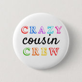 CRAZY COUSIN CREW RONDE BUTTON 5,7 CM (Voorkant)