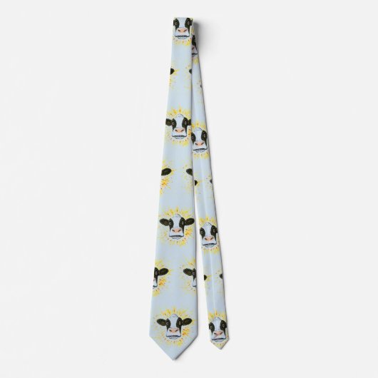 Crazy Cow Face Stropdas (Voorkant)