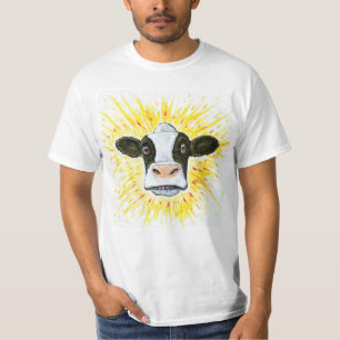Crazy Cow Face T-shirt