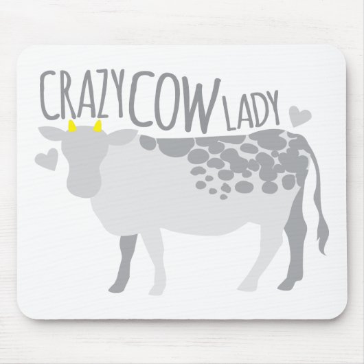 Crazy Cow Lady Muismat (Voorkant)