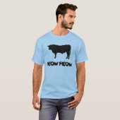 Crazy Cow Mannen blauw t-shirt (Voorkant volledig)