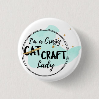 Crazy Craft Lady - Kleine Button Blauwgroen