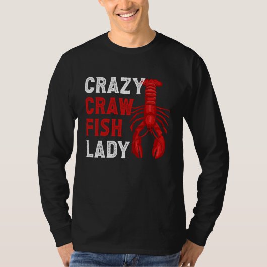 Crazy Crawfish Lady Crayfish T-shirt (Voorkant)