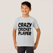 CRAZY CRICKET PLAYER T-shirts (Voorkant volledig)