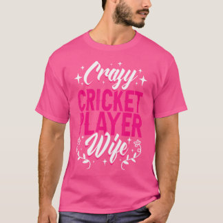 Crazy Cricket Speler Vrouw Engeland Cricket Team T-shirt