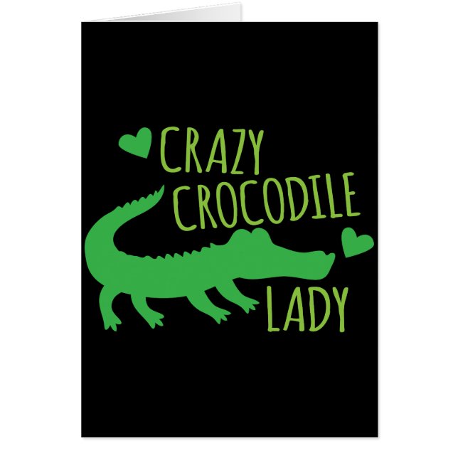 Crazy Crocodile Lady (Voorkant)