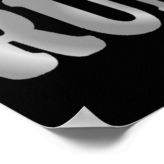 Crazy Cross Country Runner in Silver Poster (Hoek)