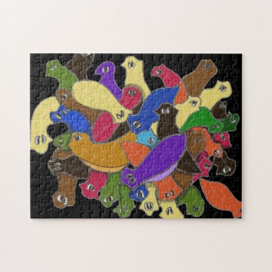 Crazy Cross eyed Planairs Legpuzzel (Horizontaal)