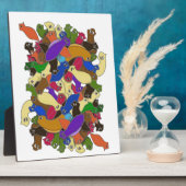 Crazy Cross Eyed Planarian Worms Design 2 Fotoplaat (Zijkant)