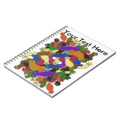 Crazy Cross Eyed Planarian Worms Redesign Notitieboek (Linkerzijde)