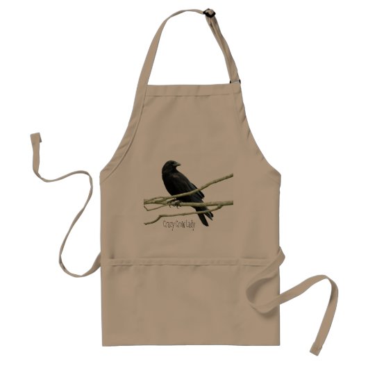 Crazy Crow Lady Apron Standaard Schort (Voorkant)