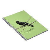 Crazy Crow Lady-laptop Notitieboek (Rechterzijde)